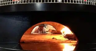 Liberty Food and Wine Exchange's new starring player, the wood-fire oven. Courtesy of Liberty